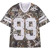 Plameil Oversized Jersey Shirts for Men Women Graphic Tees Y2k Tops V Neck Short Sleeve Summer Fall Tshirts Fashion Clothes