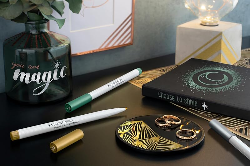 - 6 rotuladores Goldfaber Creative Metallic Moments