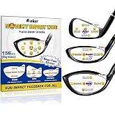 IJEKER Golf Impact Tape for Iron, Wood and Fairway Clubs | high-resolution feedback, clear impact marks, waterproof paper, residue-free removal, sweet spot and face control drills