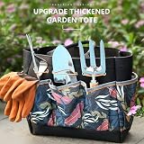 Grenebo 9-Piece Stainless Steel Garden Tools Set with Tote Gray view 2
