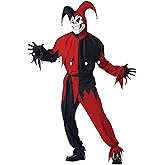California Costumes Men's Adult- Red Evil Jester Costume
