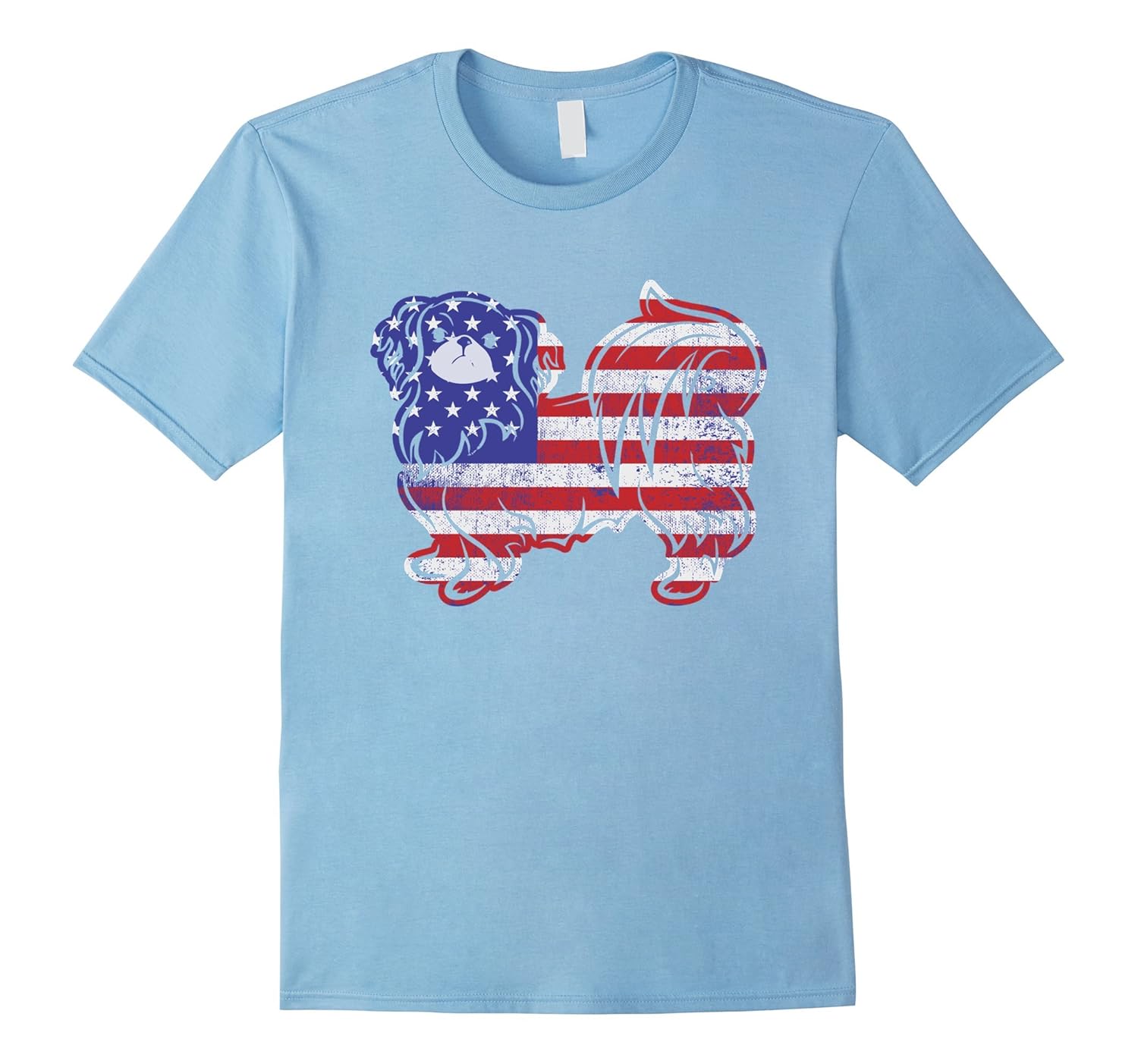 Patriotic Pekehund Dog American Flag Tshirt, Love Dogs shirt
