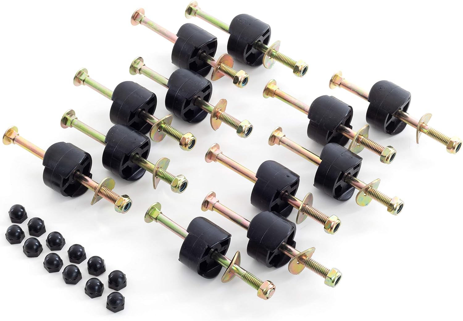 Ampel 24 set of 12 bolts for Classic trampoline safety net poles (2014