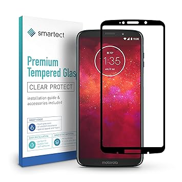 smartect Protector de Pantalla Completo para Motorola Moto Z3 Play ...