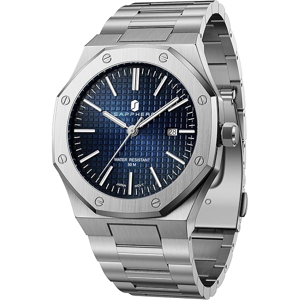 Amazon.com: MNWT CHENXI Men Full Stainless Steel Automatic