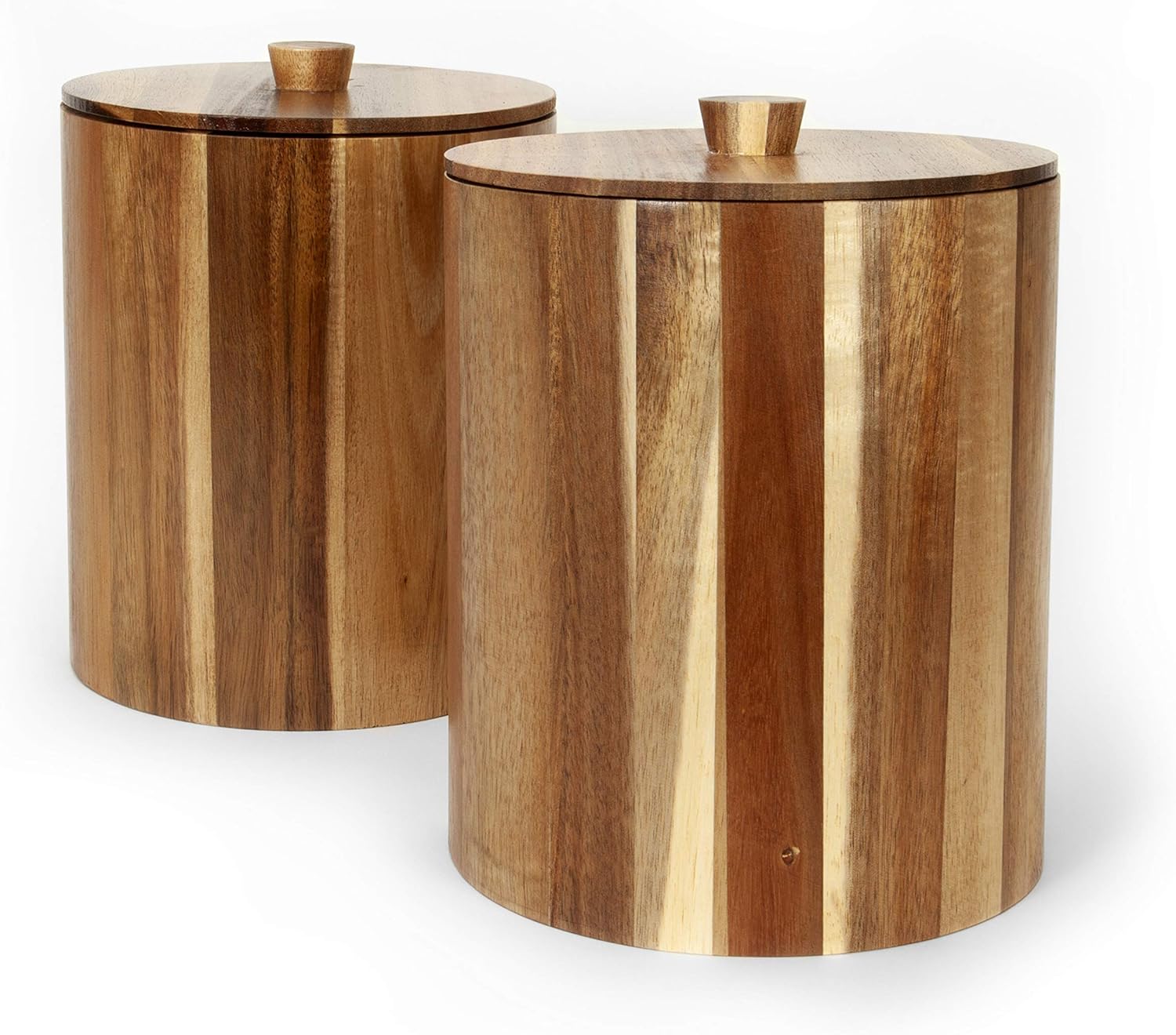 Wood Canister Set for the Kitchen Wooden Canisters Food