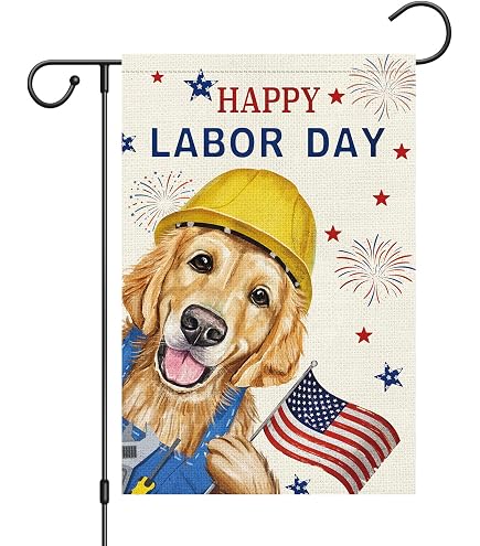 Happy Labor Day Gartenflagge – Doppelseitig, 9 X 152 Cm, Für Drinnen Und Draußen