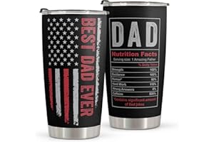 Macorner Fathers Day Gift For Dad - Stainless Steel American Flag Tumbler Cup 20oz - Birthday Gifts for Dad From Kids - Dad Gifts From Daughter Son Wife For Birthday Fathers Day