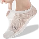 ULTRACEN Womens Thin Socks Non Slip Ultra Thin Liner Socks Nylon Cool Sense No Show Socks Sheer Lightweight