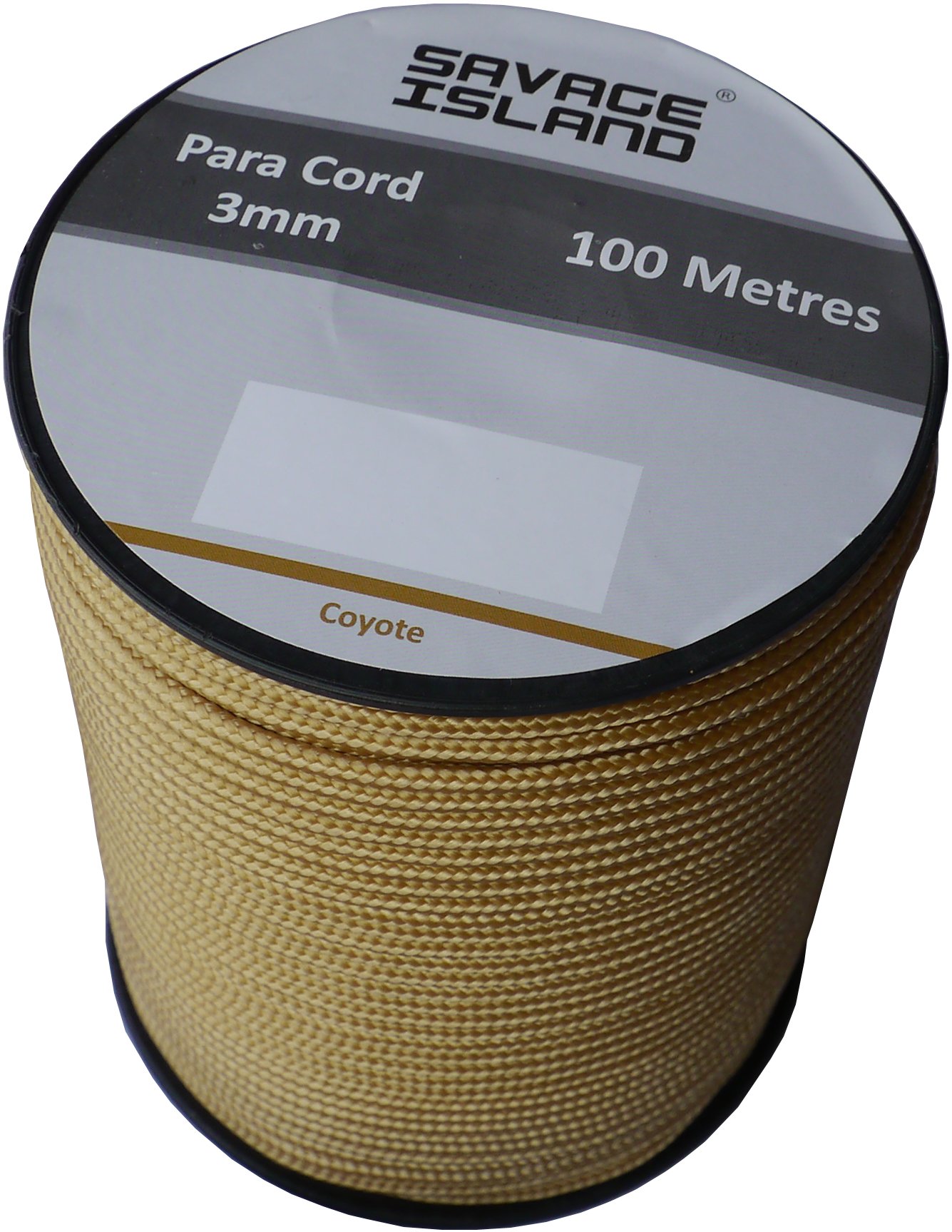 Savage Island 100m Reel Paracord 3mm, 30+Colors | Ideal for Crafting, DIY, Camping, Survival, Outdoor, Gadren | Tactical Cord Rope Roll