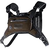 MVRK Water Resistant Running Vest Chest Pack, Phone Holder for Running, Lightweight Training Pack with Reflective Detail