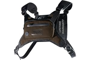 MVRK Water Resistant Chest Pack - Running Vest for Workouts, Running Phone Holder Extra Storage, Lightweight Running Pack