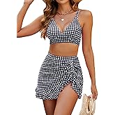 Blooming Jelly Women's High Waisted Bikini Sets Tummy Control Bathing Suit Two Piece Swim Suit 2026 Retro Swimsuit