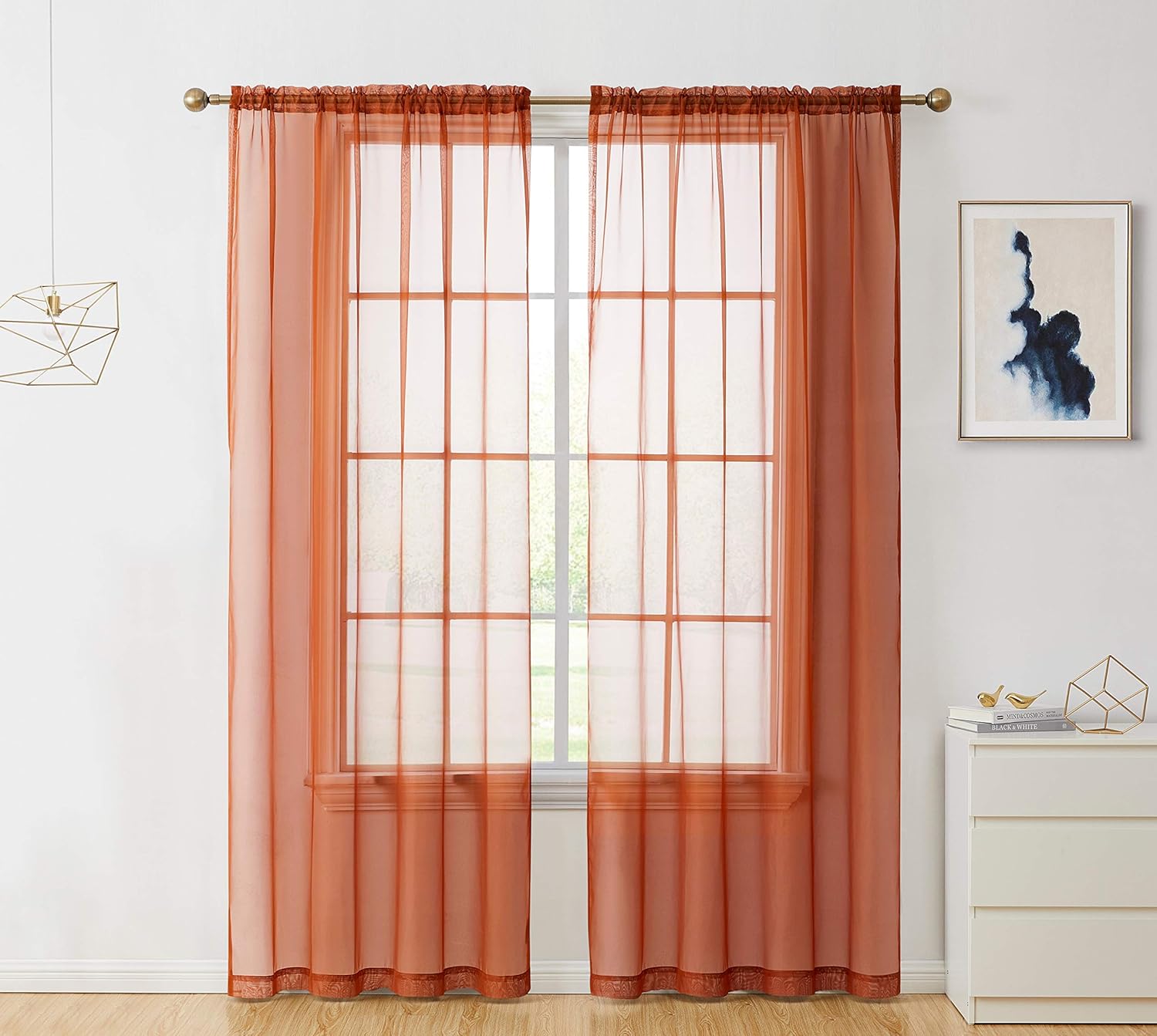 Best rust colored living room curtains