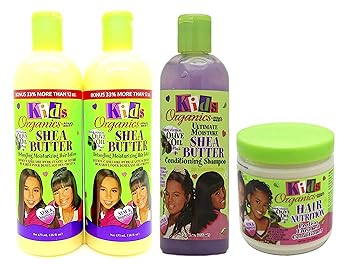 Africa S Best Kids Organic Set Of 4 2xdetangling Moisturizing