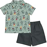 Disney Polo Shirt and Twill Shorts Outfit Set Toddler to Big Kid Sizes (2T - 10-12)