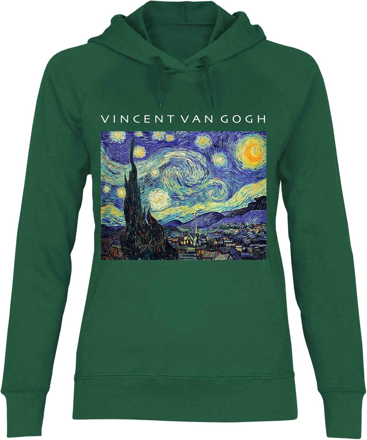 wowshirt Sweat à Capuche Van Gogh Nuit étoilée Art Peintures Femme