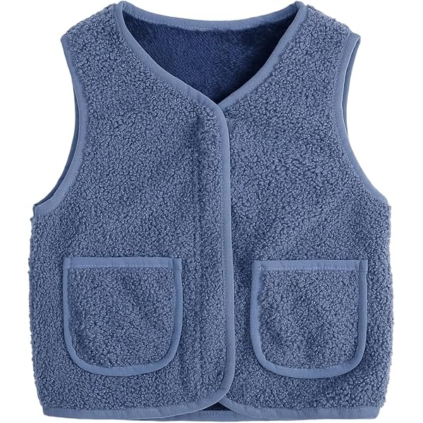 Chaleco De Forro Polar Para Niños Y Niñas, Sin Mangas, Grueso Y Cálido - Ideal Para Otoño E Invierno, Fácil De Poner Con Cremallera