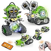 Opmind 5in1 STEM AI Robot Toys Building Set, 478Pcs APP & Remote Control Engineering Erector Blocks for Kids Age 6-8, Coding Interactive Educational Christmas Birthday Gift for 10-12 Year Boys & Girls