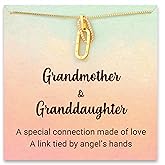 STORYJEWELLERY Grandmother Granddaughter Necklace, Gifts for Grandma and Granddaughters, Interlocking Necklace, Granddaughter Gifts from Grandma, Grandmother Jewelry