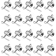 OTTFF 20Pack Half Conical Coupler with Clips Pins for Stage Truss Bed Plate Fit F31, F32, F33, F34