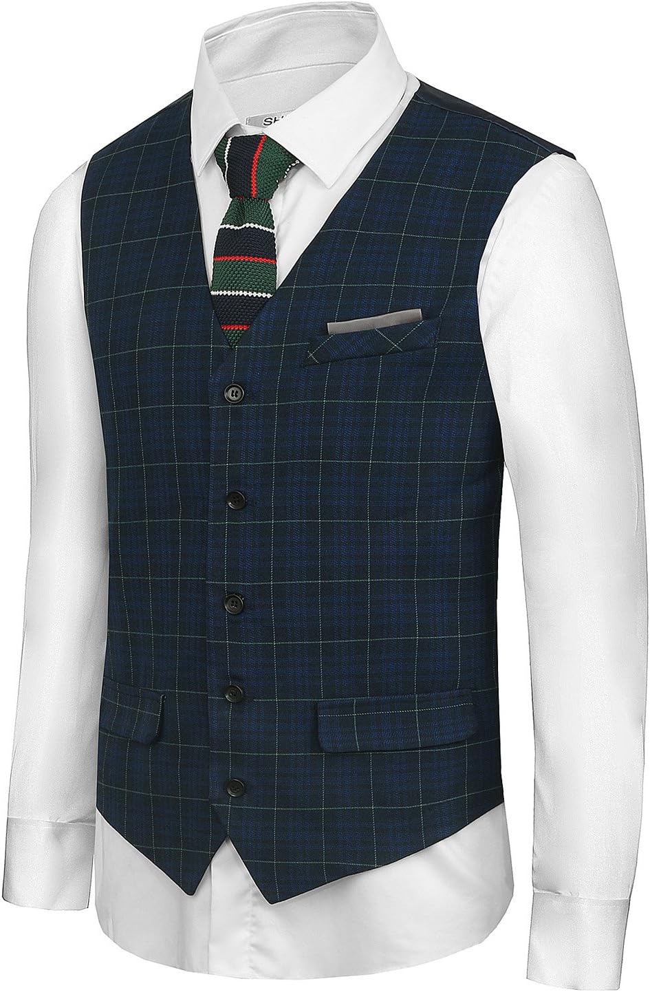 Hanayome Men's British Style Leisure Business Suit Dress Vest Waistcoat VS08