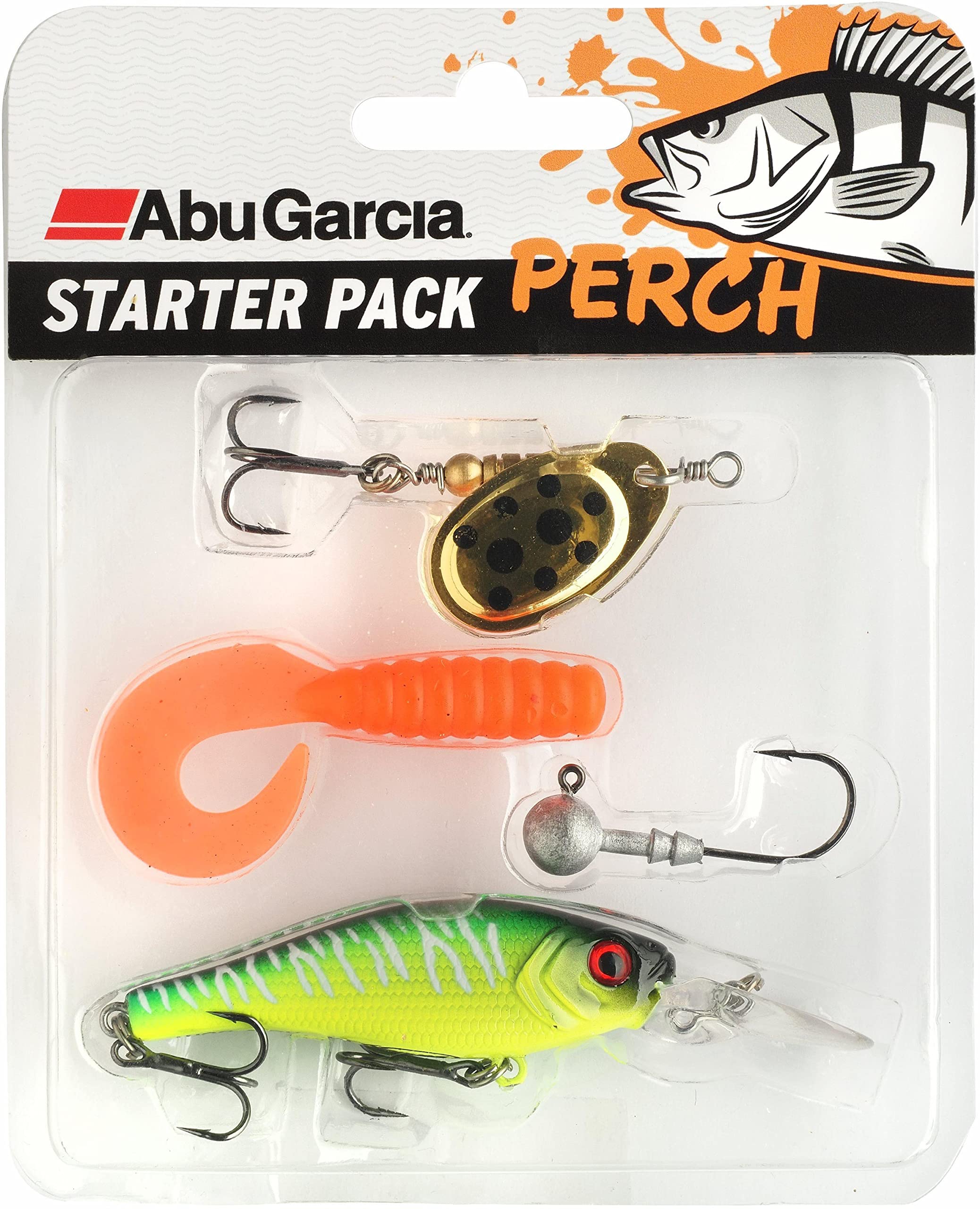 Abu Garcia Starter PackVaried, Fishing Hook, Kits, Predator Fishing, Pike, Perfect for Beginner or Intermediate Anglers, Components Picked by Abu Garcia Experts, Great Fishing Gifts, Unisex, Assorted