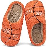 INMINPIN Kids Girls Boys Ball Sports Slippers Soft Curly House Shoes Memory Foam Non-Slip Indoor Outdoor Slippers for Sports Fan