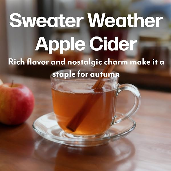 MAUD’S HOT APPLE CIDER PODS, 24 CT, RECYCLABLE SINGLE SERVE PODS – SPICED APPLE CIDER FLAVORED POD, COMPATIBLE WITH KEURIG K CUPS MAKER