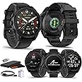 Garmin Tactix 8 47mm AMOLED Display Smart Watch, Built-in Flashlight, 16 Days Battery Life, Premium Tactical GPS Smartwatch, Includes Applied Ballistics Ultralight Solver Bundle