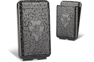 yusud Metal Case for 100's, Vintage Holder for 100mm, Peaky Blinders Box for 16pcs King Size, Unique Birthday Christmas Gifts for Women Men