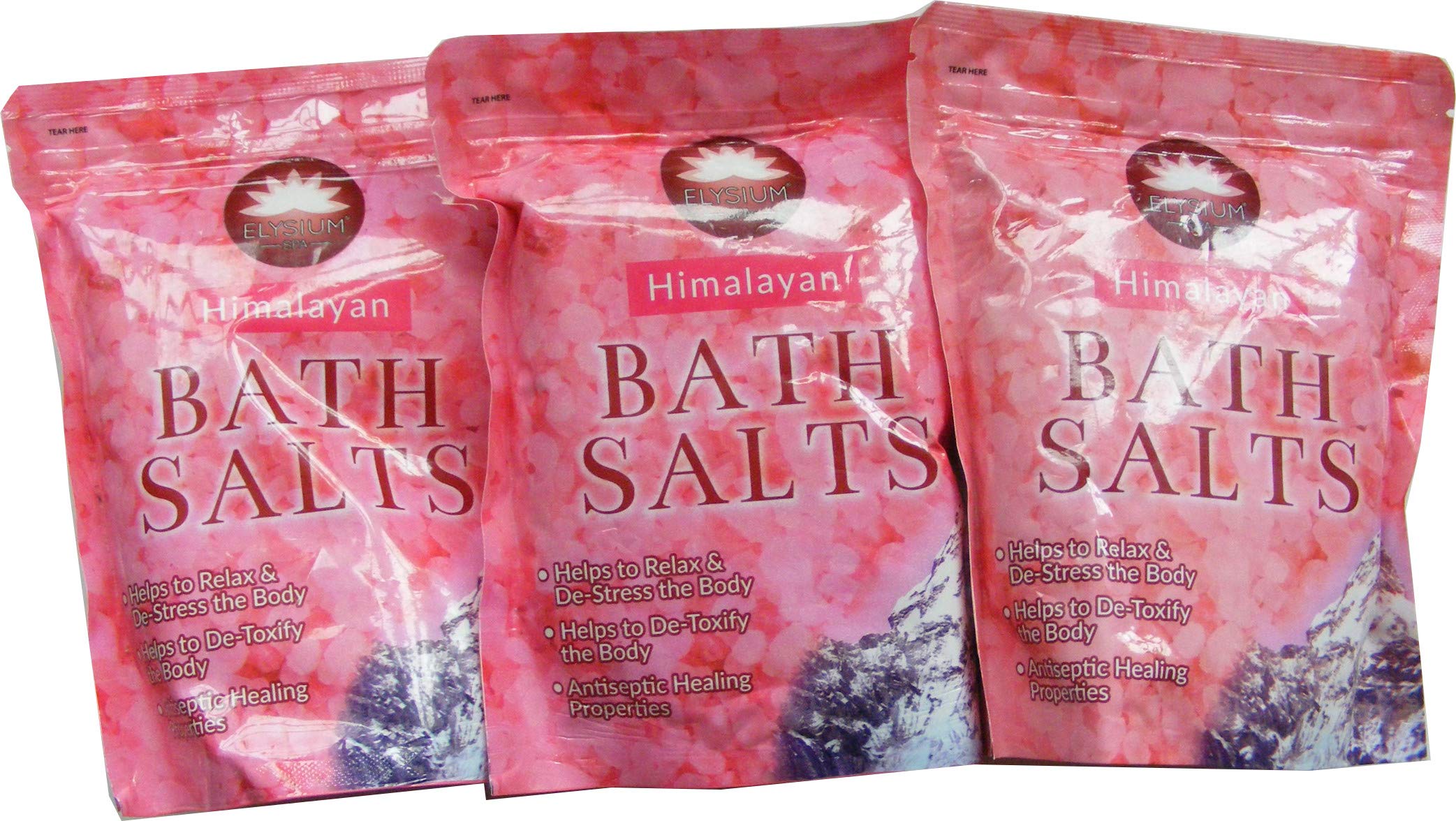 3 x 450g OF EYSIUM SPA HIMALAYAN BATH SALT SALTS - FOR A RELAXING BATH