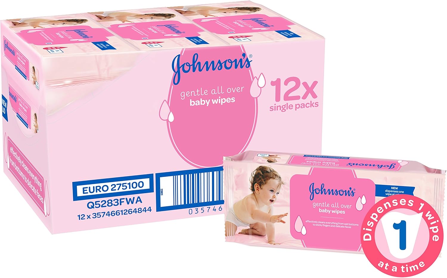 johnson's gentle all over baby wipes