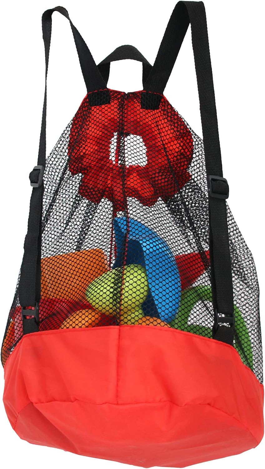 Hape Beach Toy Essential Set, Sand Toy Pack, Mesh Bag Included, E8603: Toys & Games