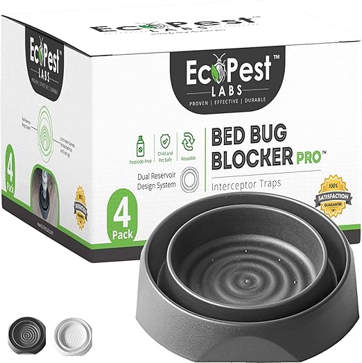 Bed Bug Interceptors 4 Pack Bed Bug Blocker (Pro) Interceptor Traps