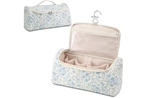 GISMTR Quilted Travel Case Compatible for Dyson Airwrap Multi-Styler All Models and Attachments, Cotton Portable Storage Bag with Hanging Hook for Hair Curler Accessories