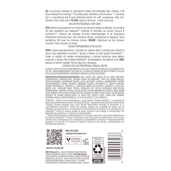 BAIN DE TERRE KERATIN PHYTO-PROTEIN COLOR PROTECT STRENGTHENING SHAMPOO, COLOR-SAFE STRENGTHENING FOR WEAK & DAMAGED HAIR, SULFATE-FREE, PARABEN-FREE, 33.8 FL OZ