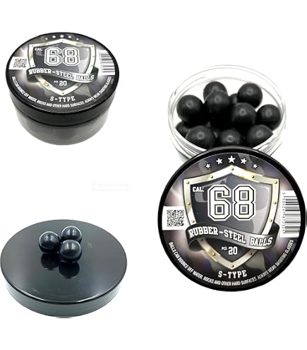 Less Lethal Paintballs .68 Caliber Paintball Ammo – 50 Rounds Of 6.8g ...
