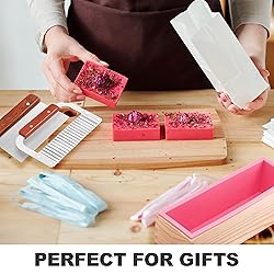 LERYKIN Rectangular Soap Mold Kit with Cutter- 42oz