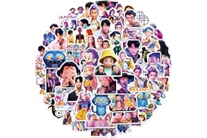 ZCXDF 55pcs Cool Demon Movie Hunters Stickers for Kids Teens Girls Adult, Waterproof Vinyl Movie Decal for Water Bottle Skateboard Guitar Travel Case Bike Laptop,Car Bumper,Luggage,Phone