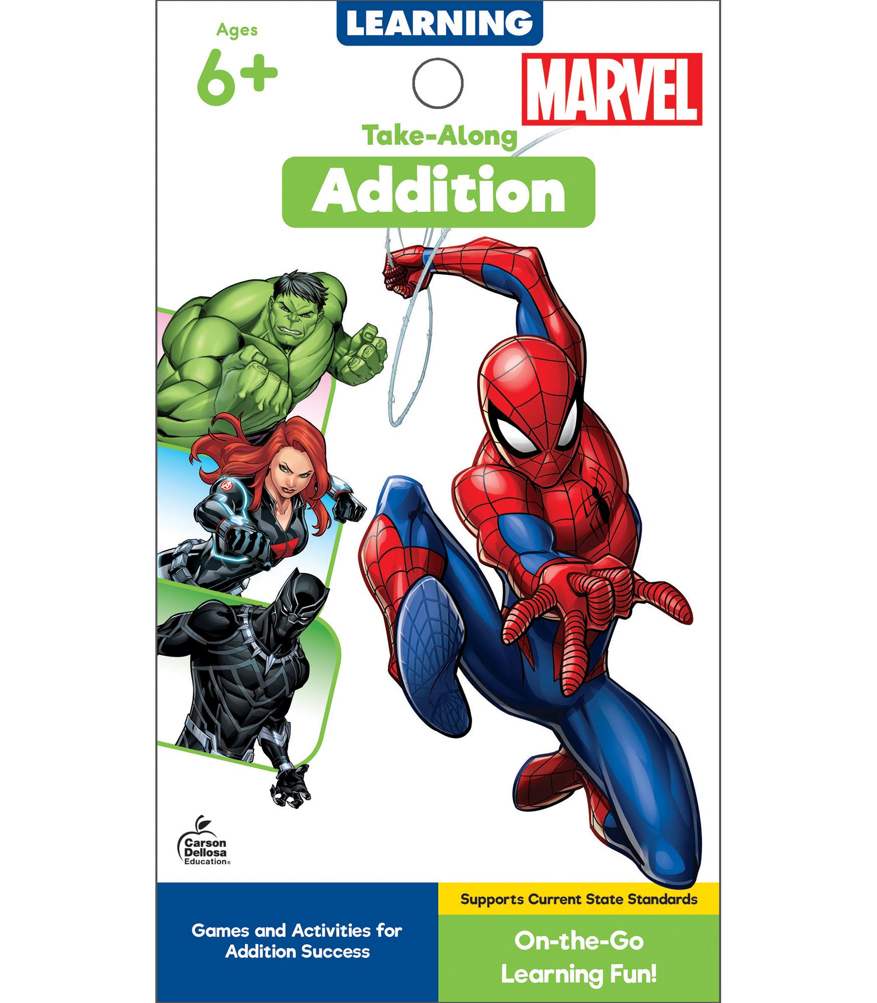 learning take along addition tablet the avengers addition facts with numbers 0 100 marvel activity workbook for counting adding and developing ages 6 64 pgs my take along tablet disney learning carson dellosa education 0044222284435