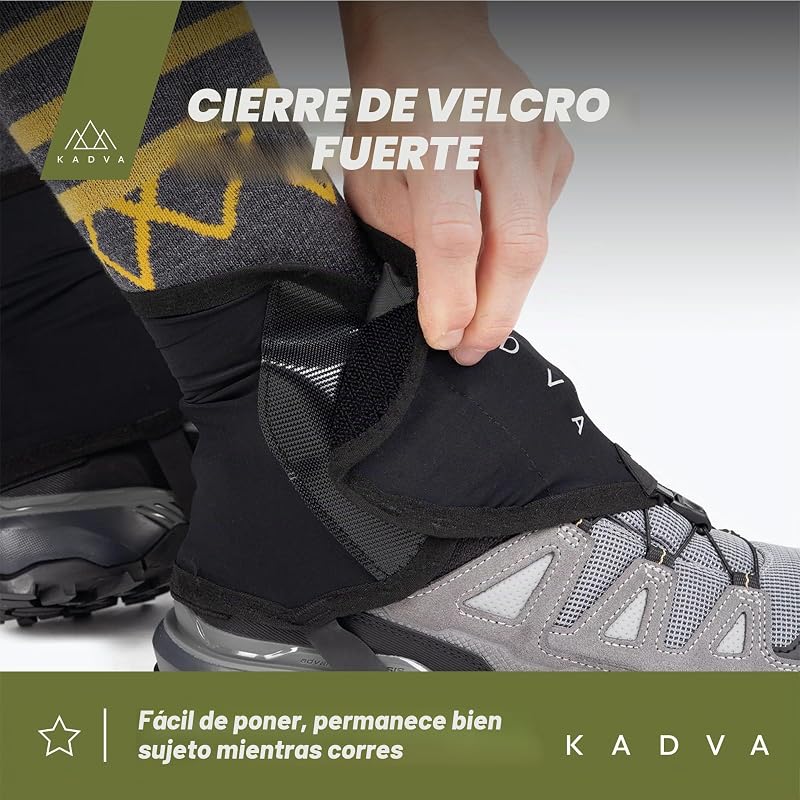 Nego Polainas de Nieve, Adultos Unisex, Negro, Talla única