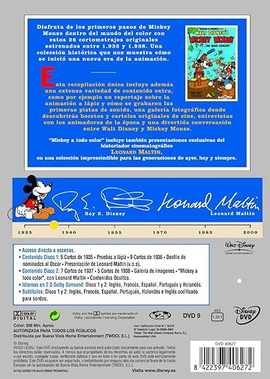 Amazoncom Walt Disney Treasures Mickey Mouse The Color