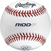 Rawlings | Practice Baseballs | R100-P or FSR100-P Baseballs | Collegiate, High School &amp; Youth | Flat or Raised Seam Options