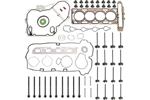 JAVOUKA Head Gasket Set Intake Exhaust Valve Head Bolt fit for Chevy Equinox/Impala/Malibu/Captiva/Sport,for Buick Allure/Lacrosse/Regal/Verano,fit for GMC Terrain 2.4L 10-13 OE*IV323,EV314, HS26517PT