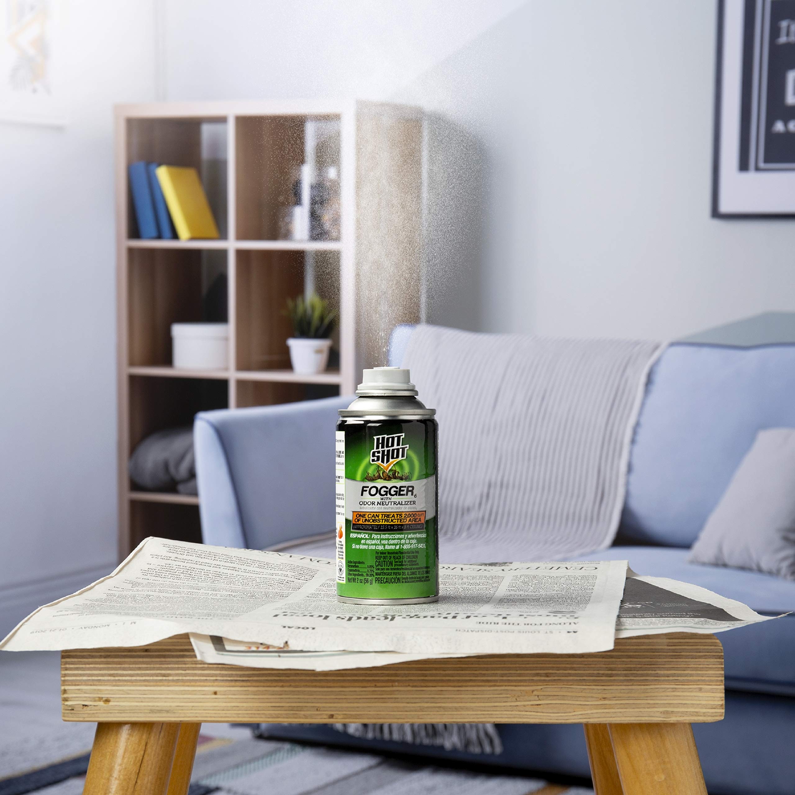 Hot Shot Indoor Fogger With Odor Neutralizer, 4/2Ounce Buy Online in