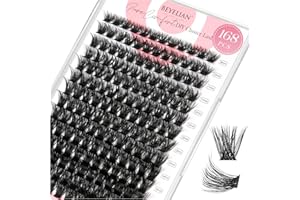 BEYELIAN Lashes Clusters D Curl 168pcs 9-16mm Cluster Lashes Dense Look DIY Eyelash Extensions Super Thin Band & Soft Lashes Reusable Mixed Tray Volume False Lashes (56D)