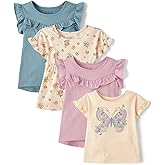 The Children's Place Baby-Girls and Toddler Short Sleeve Flutter Knit Shirts