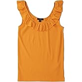 J.Crew Women's Ruffle Ribbed Knit Tank