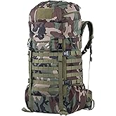 BACKFERRY 75L Large Tactical Backpack Military Ruchsack with Internal Frame, MOLLE, and Hydration System for Camping Backpacking Hiking